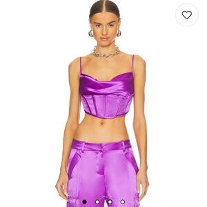 NWOT Retrofete Celia Top in Orchid Purple